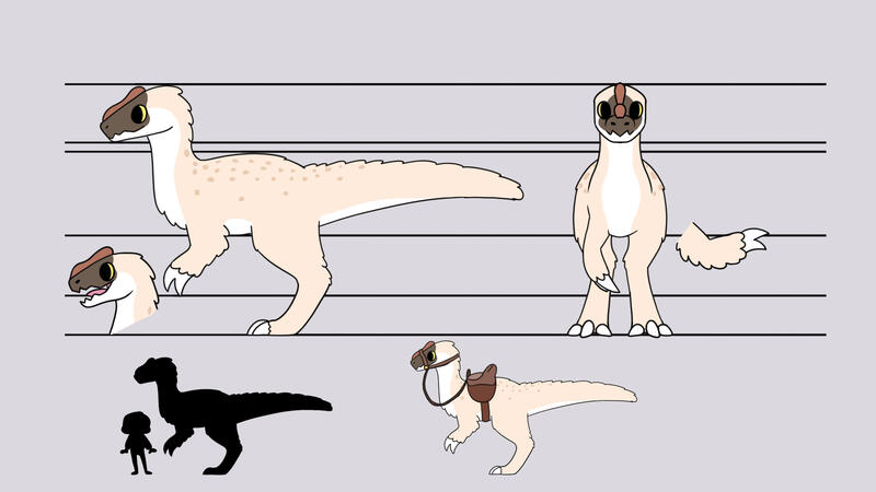 Paleo Pines Style Yuytrannyus Model Sheet