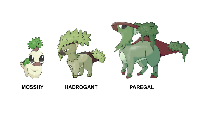Fake Grass Starter line based on Hadrosaurs